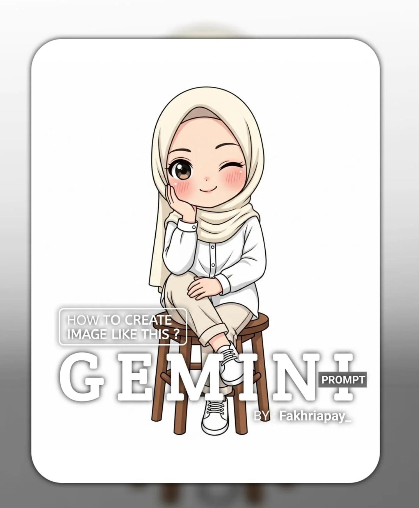 Kawaii Chibi Sticker Sheet AI image prompt