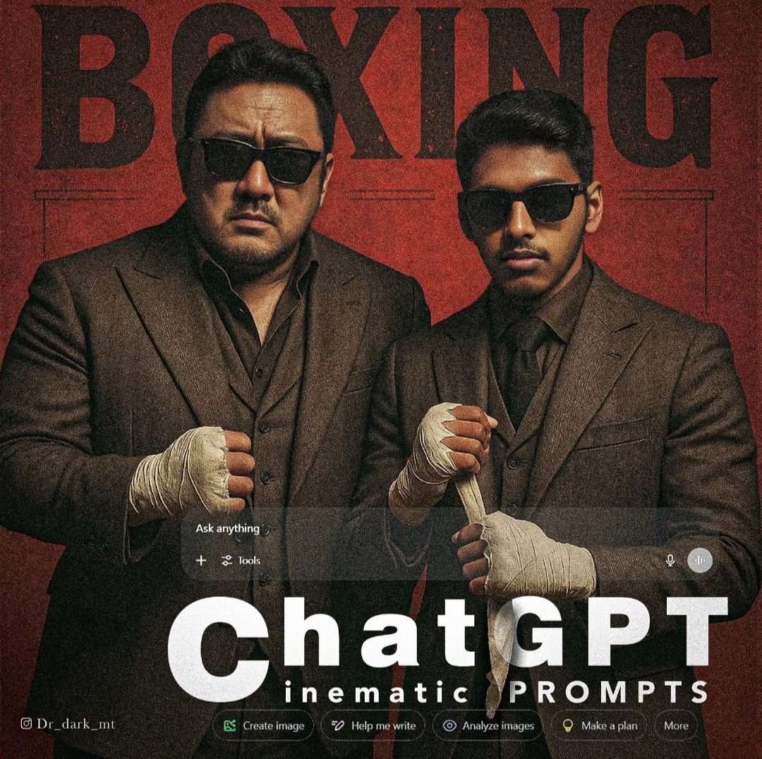 Two Boxers in the Ring AI image prompt