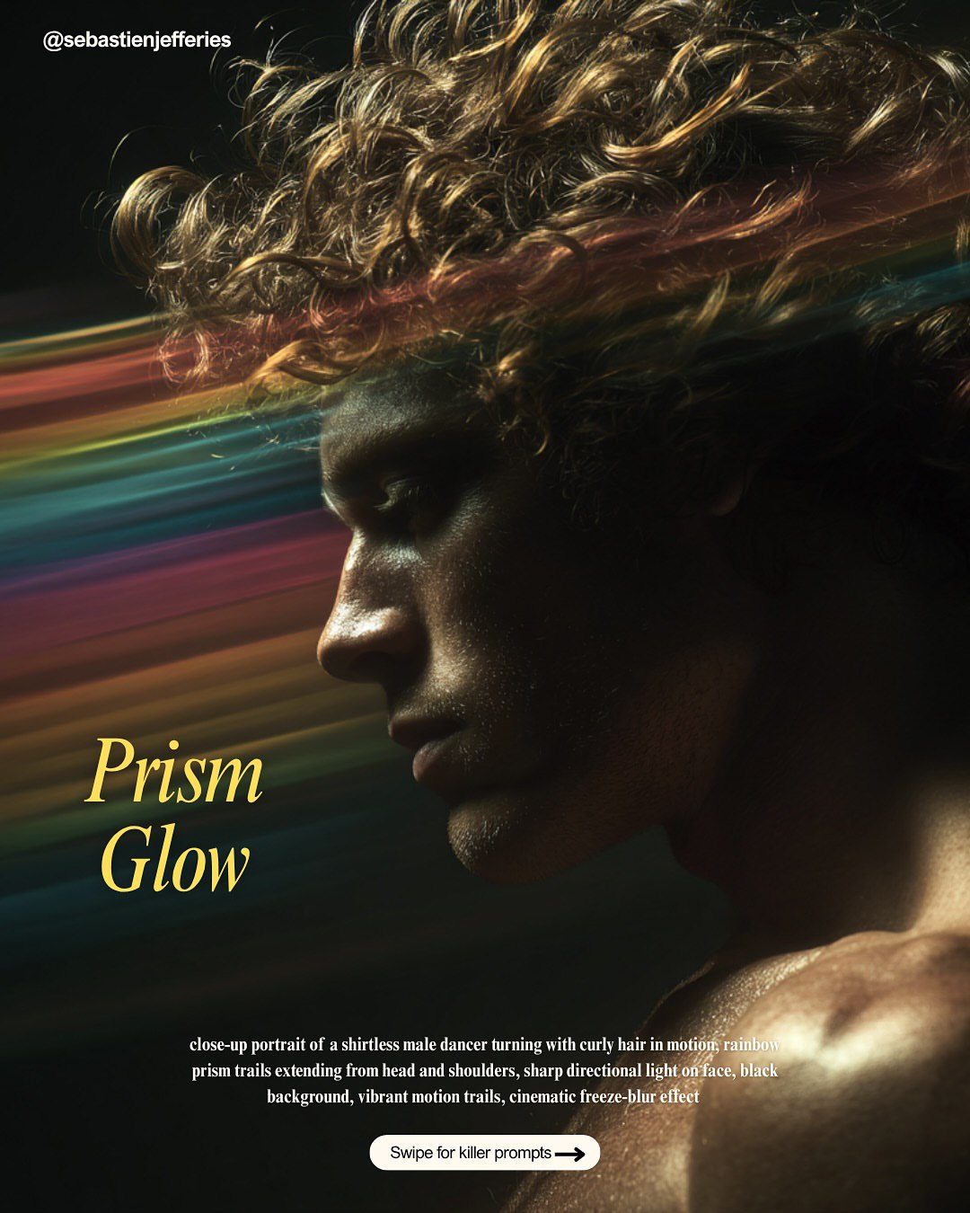 Prism Light Dancer AI image prompt