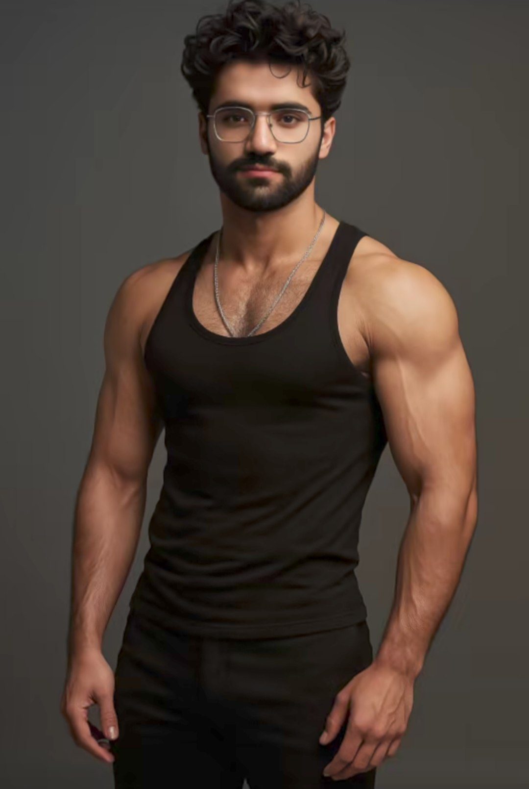 Studio Model Portrait AI image prompt