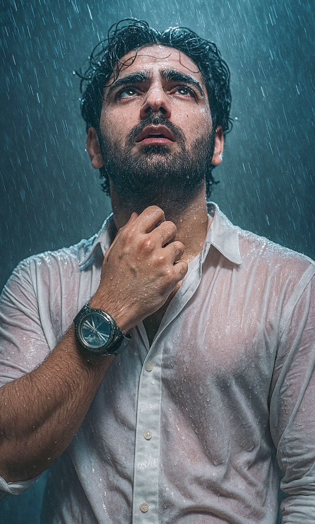 Rainy Day Editorial Shoot AI image prompt
