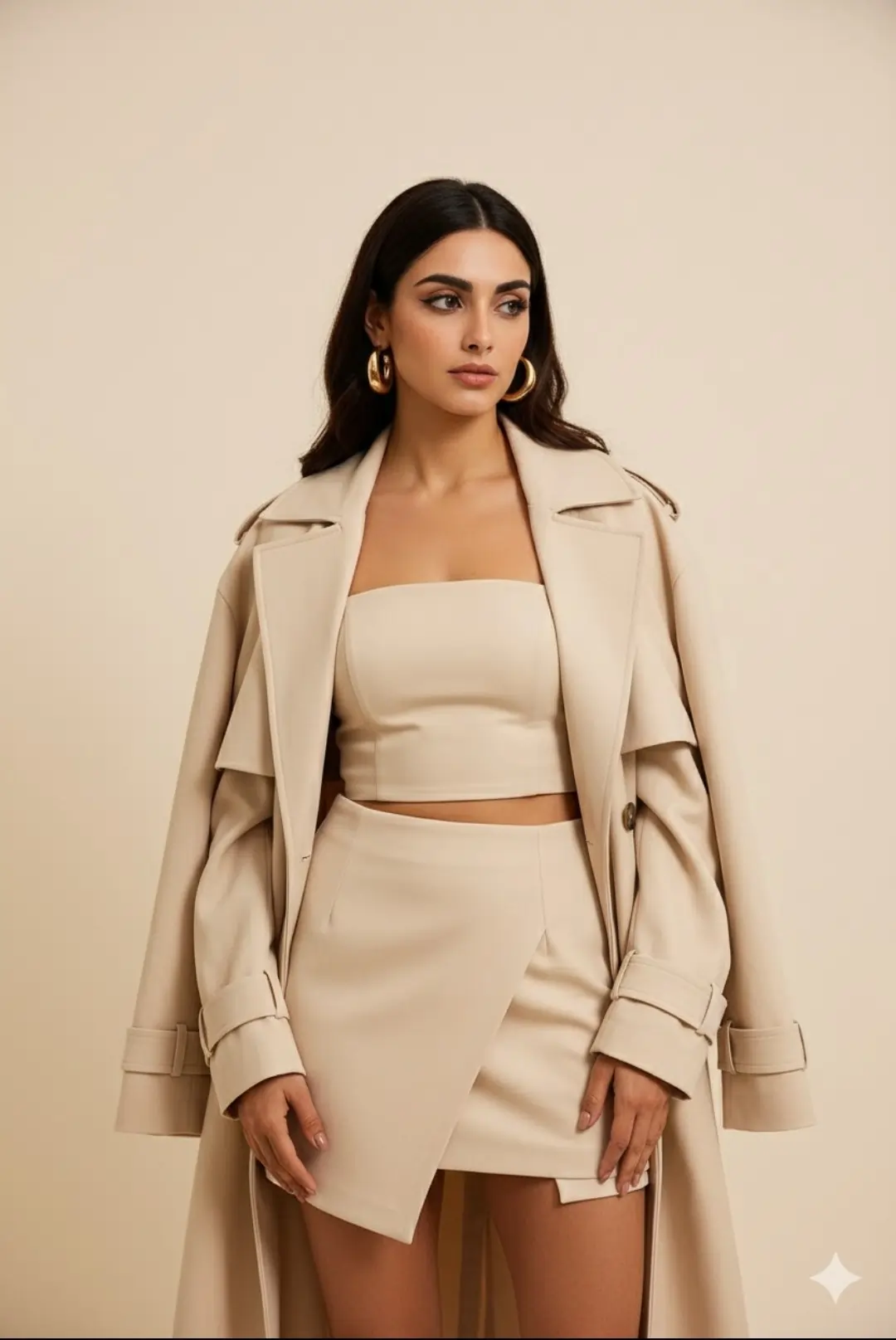 Girl Fashion Editorial Look AI image prompt